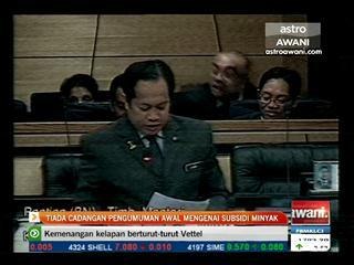 Tiada cadangan pengumuman awal mengenai subsidi minyak