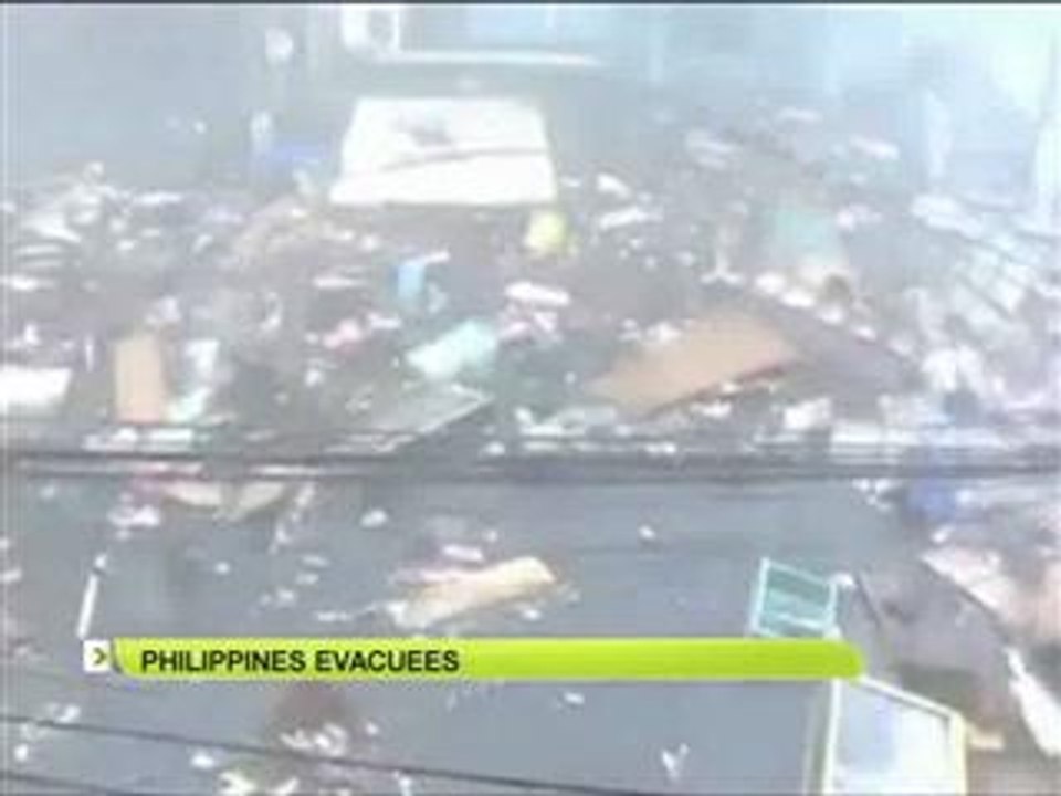 Philippines evacuees