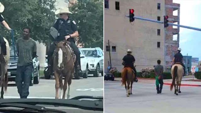 Scandale : la photo de deux policiers tenant un suspect de couleur noire en corde suscite l'indignation générale