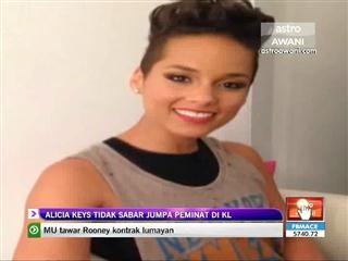 Alicia Keys tidak sabar jumpa peminat di KL