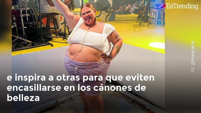 “El estándar es ser feliz”: Thais Carla, la mujer que rompe estereotipos al lucir sus curvas en traje de baño