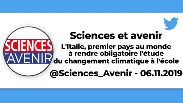 Environnement : l'Italie sera le premier pays au monde à rendre obligatoire l'étude du changement climatique à l'école