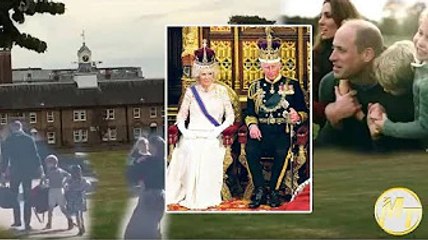 Prince William and his heartbroken wife leave the palace after the new King is made public!