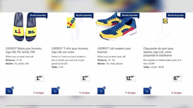 Lidl : les magasins lancent une collection de claquettes, chaussettes, baskets