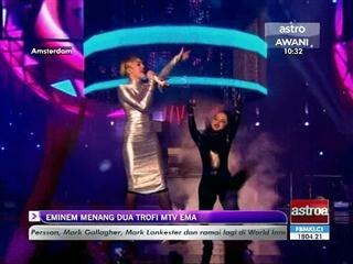 Eminem menang 2 anugerah trofi MTV EMA