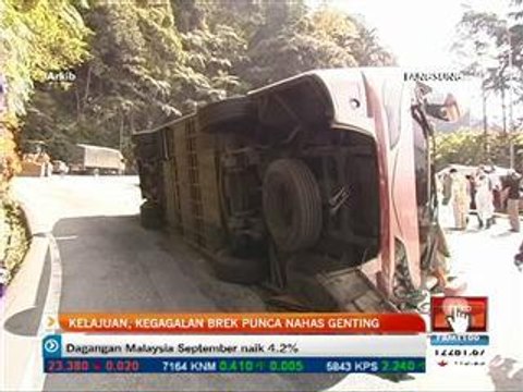 Kelajuan, kegagalan brek punca nahas Genting