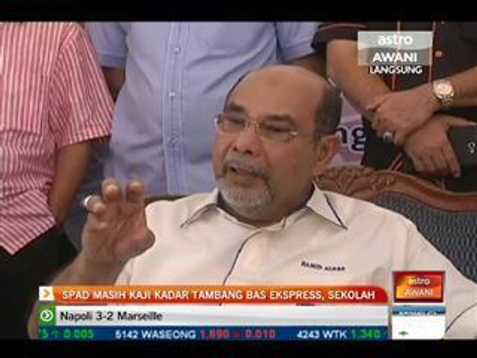 SPAD masih kaji kadar tambang bas ekspress, sekolah