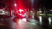 Jovem cai de bicicleta na Av. Brasil e fica ferido; Corpo de Bombeiros é acionado