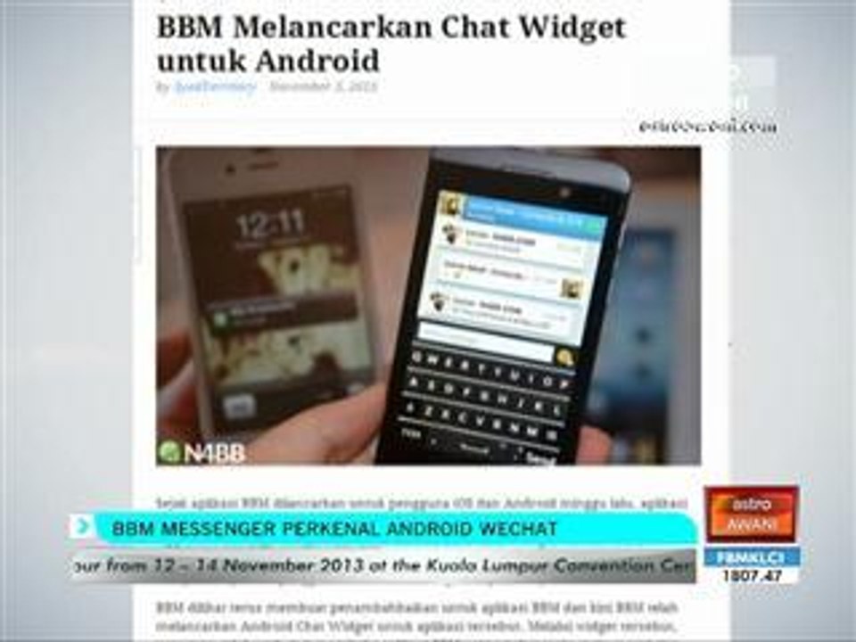 BBM Mesengger perkenal Android Wechat