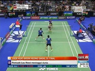 Terbuka Perancis: Kien Kiat-Boon Heong gagal di final