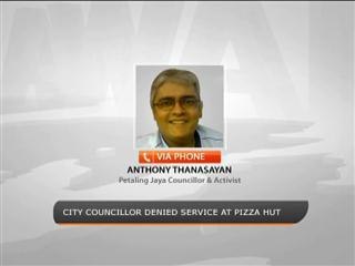 City Councillor denied service at Pizza Hut