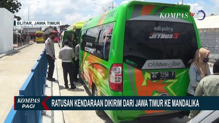Lebih dari 100 Kendaraan Pendukung Logistik MotoGP Dikirim dari Jatim ke Mandalika