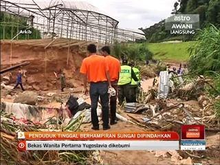 Penduduk tinggal berhampiran sungai dipindahkan