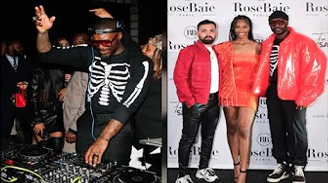 Djibril Cissé DJ set endiablé à la Fashion Week, avec Big Ali et Je@n Claude Jitrois