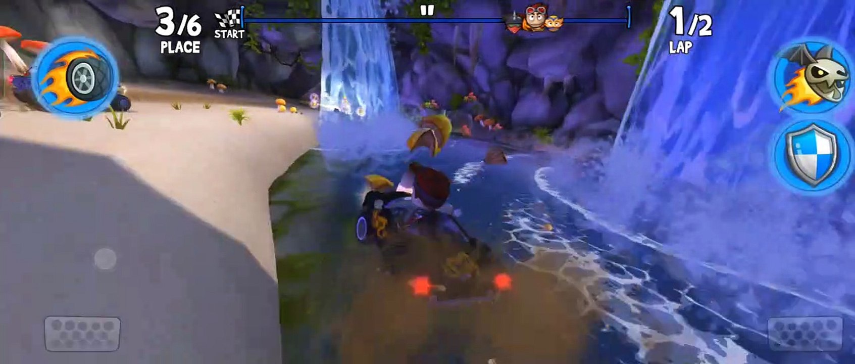 Beach Buggy Racing|| The Big Mushroom Track 