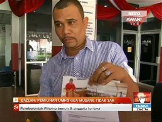 Bazlan: Pemilihan UMNO Gua Musang tidak sah