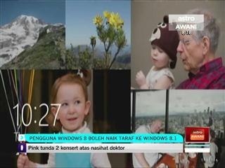 Pengguna Windows 8 boleh naik taraf ke Windows 8.1