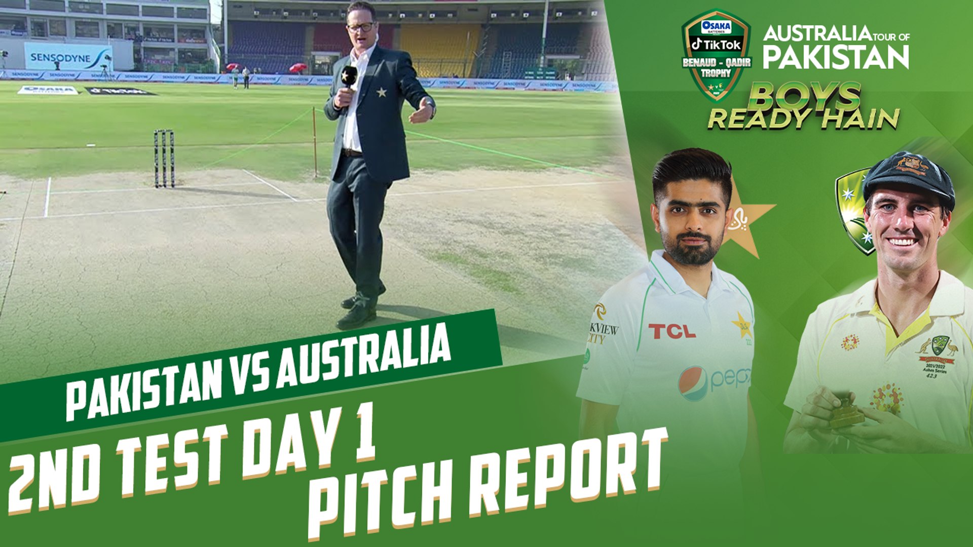 Pakistan vs Australia 2nd Test Day 1 Pitch Report PCB MM2T