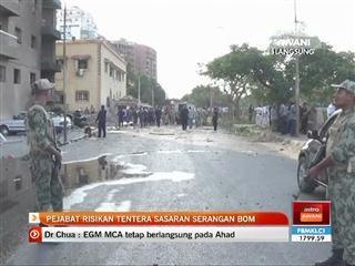 Pejabat risikan tentera sasaran serangan bom