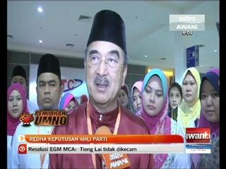 Redha keputusan ahli parti