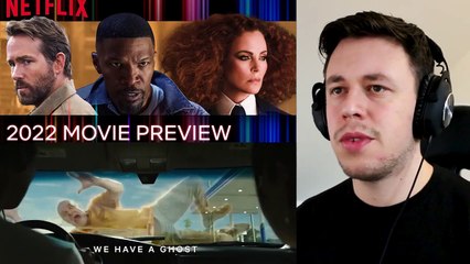 Netflix 2022 Movie Preview Official Trailer REACTION  (The Gray ManKnives Out 2 The Adam Project)