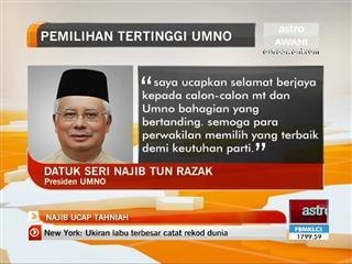 Najib ucap tahniah