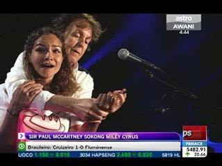 Sir Paul McCartney sokong Miley Cyrus