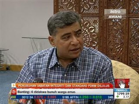 Penubuhan Jabatan Integriti & Standard PDRM dilulus