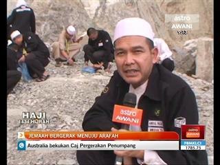 Jemaah Malaysia bergerak menuju Arafah