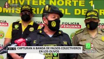 Los Olivos: detienen a falsos colectiveros que secuestraban y asaltaban a pasajeros