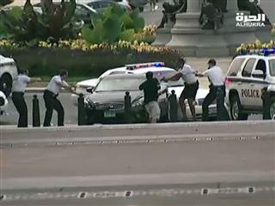 Capitol car chase caught on camera