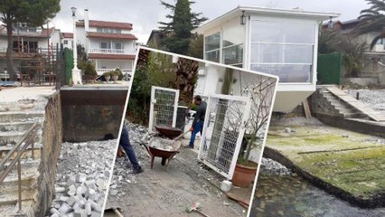 Denizi usulsüz doldurulan yalı mühürlendi