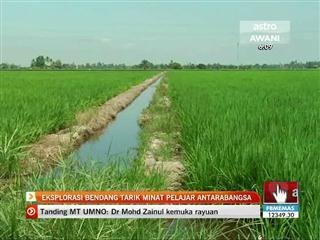 Eksplorasi bendang tarik minat pelajar antarabangsa