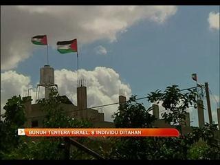 Bunuh tentera Israel, 8 individu ditahan