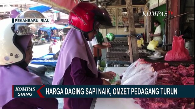 Sepi Pembeli, Omzet Pedagang Daging Sapi Menurun Karena Harga Semakin Tinggi