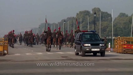 President's bodyguards rehearse for Republic day