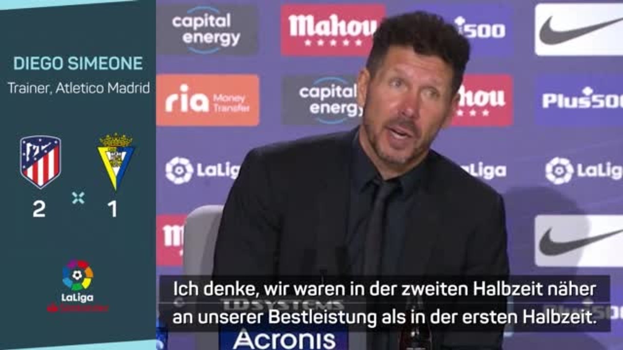Simeone trotz Sieg: 'Konnten uns nicht absetzen'