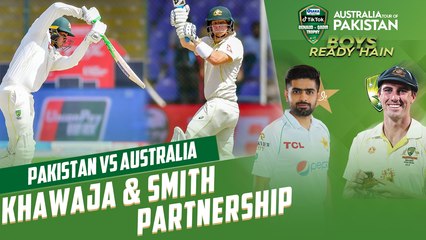 Usman Khawaja & Steve Smith Fifty Partnership | Pakistan vs Australia | 2nd Test Day 1 | PCB | MM2T