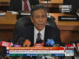 PRK DUN Kajang ditetapkan pada 23 Mac ini