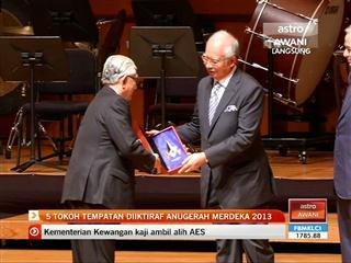 5 tokoh tempatan diiktiraf Anugerah Merdeka 2013