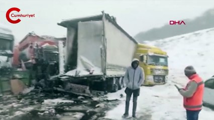 Kuzey Marmara Otoyolu'nda zincirleme kaza