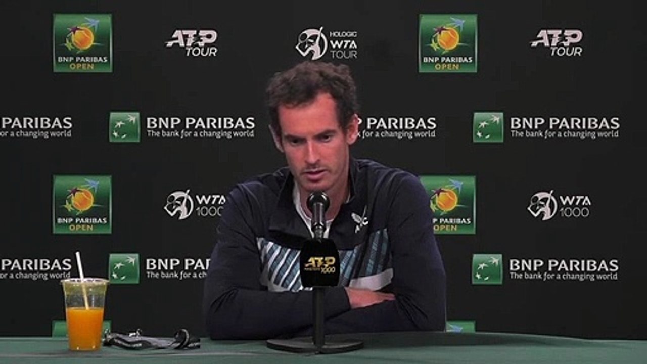 ATP - Indian Wells 2022 - Andy Murray : "I looked and I saw the tennis players who have between 700 and 800 wins, and there are incredible players that I watched when I was little"