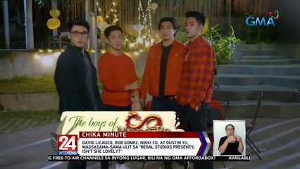 David Licauco, Rob Gomez, Nikki Co, at Dustin Yu, magsasama-sama ulit sa "Regal Studios Presents: Isn't She Lovely?'' | 24 Oras