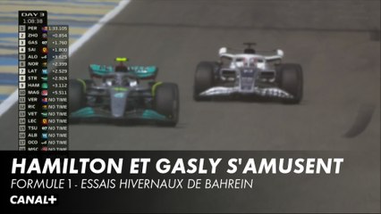 Hamilton et Gasly s'amusent