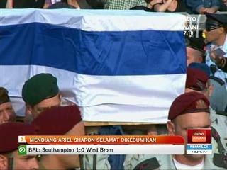 Mendiang Ariel Sharon selamat dikebumikan