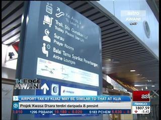 Airport tax at KLIA2 may be similar to that at KLIA