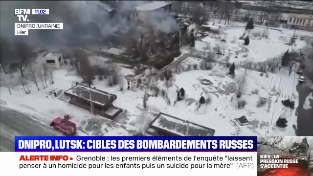 Guerre en Ukraine: les villes de Dnipro et Lutsk, cibles de bombardements russes
