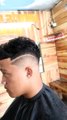 Hair style skin fade with line