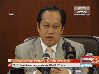 GST bakal sumbang pertumbuhan KDNK