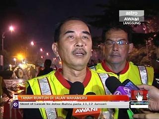 Rakaman awal tanah runtuh di Lebuhraya Mahameru